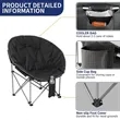 Folding Moon Chair Personalization Available | https://www.bestnamebadges.com