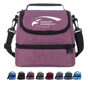 Double Layer Unisex Refrigerated Insulated Lunch Bags