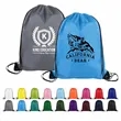 Custom Small Polyester Drawstring Backpack | https://www.bestnamebadges.com