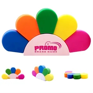 5 in 1 Flower Watercolor Fluorescent Pen Petals Highlighters