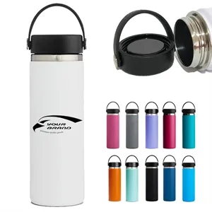 Handle Lid Vacuum Double-Wall Insulated Water Bottles