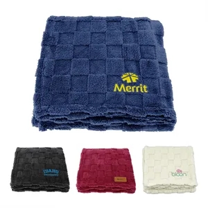Riviera Soft-Plush Checkerboard Blanket