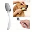 Pet Finger Toothbrush with Handle | https://www.bestnamebadges.com