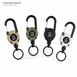 Stainless Steel Tactical Retractable Key Reel | https://www.bestnamebadges.com