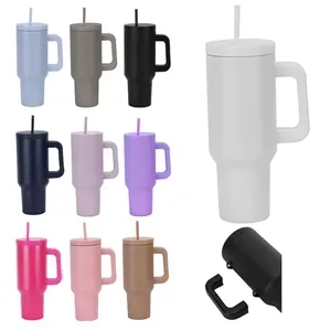 40oz Double-Wall Stainless Steel Car Tumbler with Handle