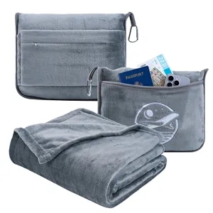 Plush Flannel Blanket & Pillow Combo