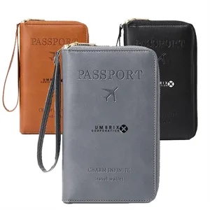 Leather Passport Holder and Ticket Organizer