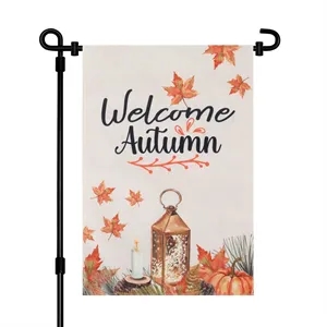 Custom Welcome Linen Double Sided Garden Flag 12"X18"