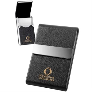 Slim Metal Pocket Card Holder with Magnetic Shut