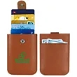 Snap Closure Leather Card Organizer | https://www.bestnamebadges.com