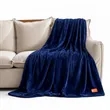 Mink Touch Throw Blanket With Embroidery Logo | https://www.bestnamebadges.com