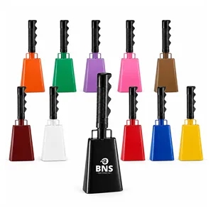 9" Handheld Metal Cowbell Noisemaker