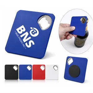 Square Bottle Opener Coaster