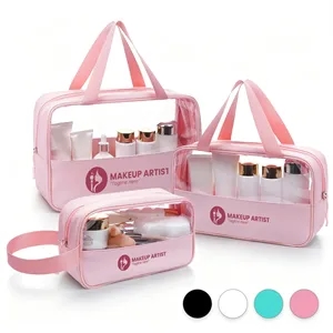 Clear Travel Toiletry Bag With Handle
