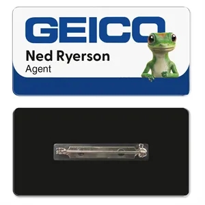 1.5 x 3 Name Badge - Pin Back