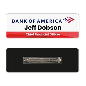1 x 3 Name Badge - Pin Back