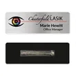 1 x 3 Name Badge - Pin Back | https://www.bestnamebadges.com