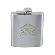 6 oz Stainless Steel Flask | https://www.bestnamebadges.com