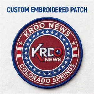 100% Custom Embroidered Patches - Hook & Loop