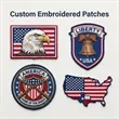 3" America250 Custom Embroidered Patch With 100% Thread Cove | https://www.bestnamebadges.com