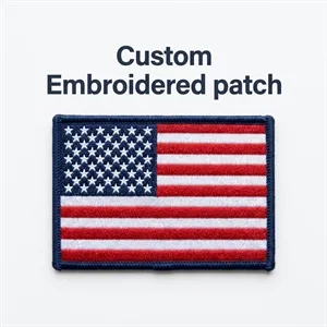 3" America250 Custom Embroidered Patch With 100% Thread Cove
