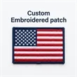 3" America250 Custom Embroidered Patch With 100% Thread Cove | https://www.bestnamebadges.com