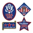 3" America250 Custom Embroidered Patch With 100% Thread Cove | https://www.bestnamebadges.com