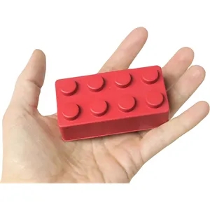 Construction Building Block Shape Stress Ball