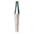 Liberty Bags Natural Tote with Contrast-Color Handles | https://www.bestnamebadges.com