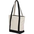 Recycled 12oz Zip Top Canvas Tote | https://www.bestnamebadges.com