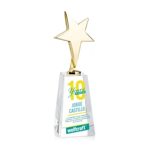 Tuscany Gold Star VividPrint™ Award on Novita Base - Clear