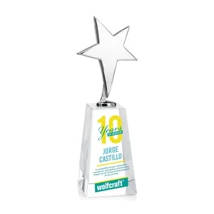 Tuscany Chrome Star VividPrint™ Award on Novita Base - Clear