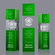 Araceli Tower 3D Award - Green | https://www.bestnamebadges.com