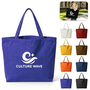 Large 12Oz Canvas Shopping Tote Bag W/ Handle