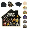 Cute House Shape Full Color Fridge Magnets | https://www.bestnamebadges.com