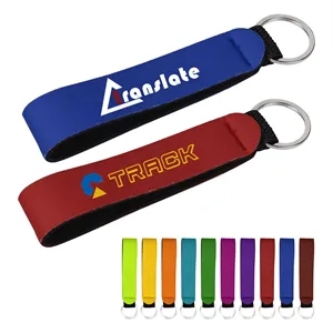Floating Wrist Strap Neoprene Keychain Key Holder
