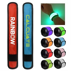 Safety LED Light Up Slap Bracelets Wristband