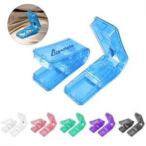 Small Precise 1/2 Pill Cutter W/ Dispenser