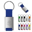 Zinc Keytag With Webbing Strap and Key Ring | https://www.bestnamebadges.com