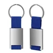 Zinc Keytag With Webbing Strap and Key Ring | https://www.bestnamebadges.com