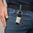 Zinc Keytag With Webbing Strap and Key Ring | https://www.bestnamebadges.com
