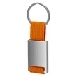 Zinc Keytag With Webbing Strap and Key Ring | https://www.bestnamebadges.com