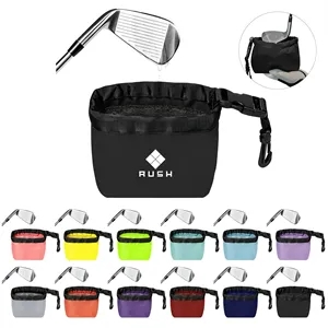 Portable Golf Club Cleaner Bag W/ Detachable Clip
