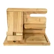 Wooden Phone Docking Station Nightstand Organizer | https://www.bestnamebadges.com