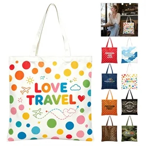 All Over Print 12Oz Canvas Shopping Tote Bag