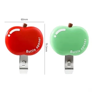 Apple Bottle Opener Refrigerator Sticker Snack Sealing Clip