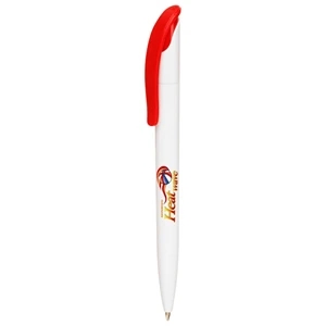 Full Color White Plastic Pen | https://www.bestnamebadges.com