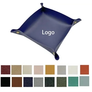PU Leather Valet Tray Organizer