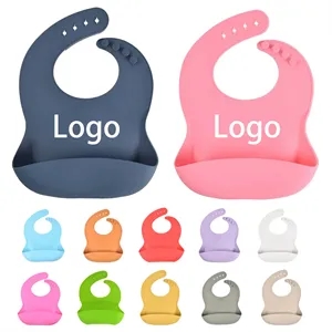 Adjustable Silicone Bibs for Babies Toddlers
