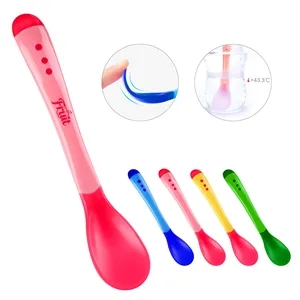 Heat Sensitive Baby Feeding Spoon W/ Soft Tip